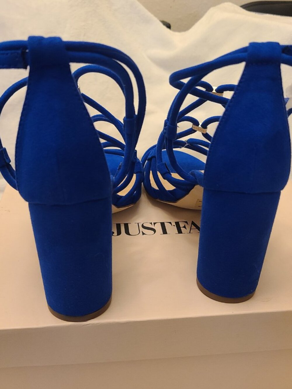 Justfab Women's 8 Shoes Electric Blue New - Picture 4 of 9